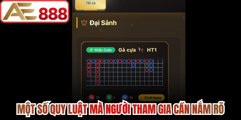 Một số quy luật mà người tham gia cần nắm rõ